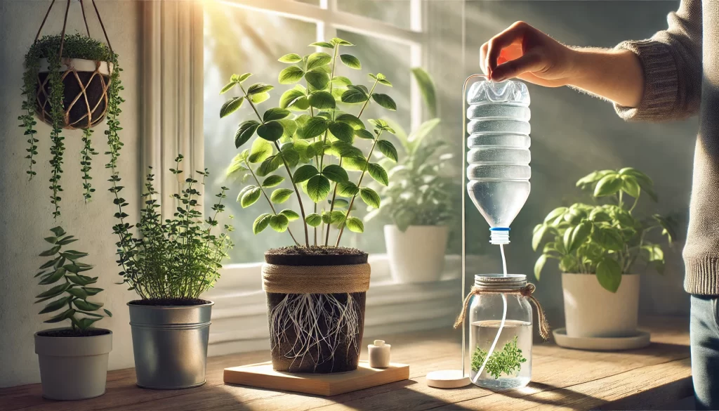 How to Create a Self-Watering System for Houseplants